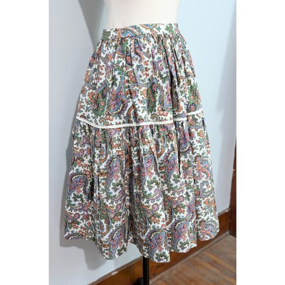 70s Paisley Circle Skirt - Picture 6 of 6